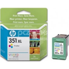 Cartus cerneala HP 351XL Tri-colour Inkjet Print Cartridge with Vivera Inks - CB338EE